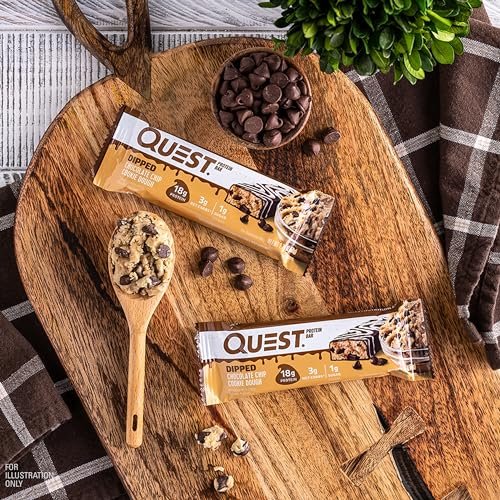 Quest Nutrition Dipped Chocolate Chip Cookie – High Protein: 18g of protein per bar to support muscle repair and – Image 11