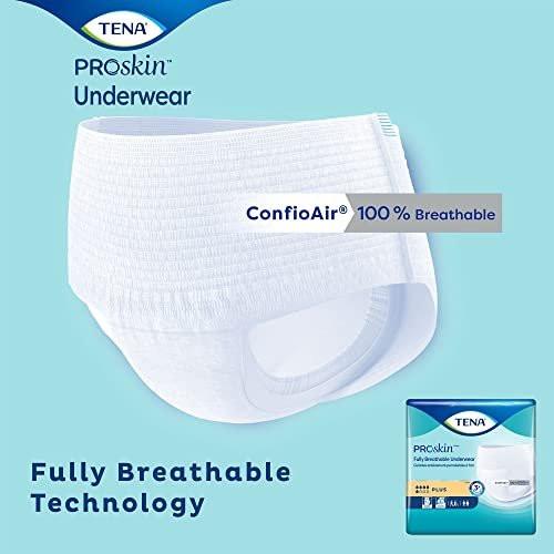 TENA ProSkin Plus Disposable Underwear Pull On with Tear Away Seams Large, 72633, 18 Ct - görsel 15
