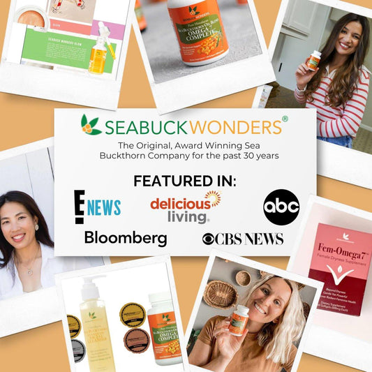 SEABUCKWONDERS Organic Sea Buckthorn Oil Omega-7 Complete, 30 Softgels, 15 Day Supply, with Omega 3, 6 & 9, Supports Hair, Skin & Nails, 100% Pure with Zero Filler Oil