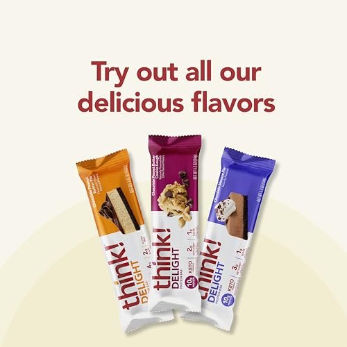 think! Delight, Keto Protein Bars, Healthy – Weight: 0.75 pounds total – Image 18