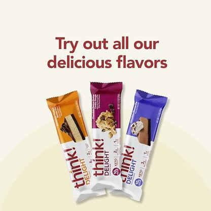think! Delight, Keto Protein Bars, Healthy – Weight: 0.75 pounds total – Image 18