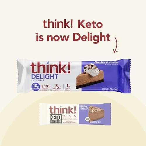 think! Delight, Keto Protein Bars, Healthy – Packaging may vary – Image 10