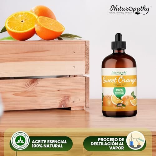 Naturopathy Sweet Orange Essential Oil Therapeutic Grade Premium Quality Oil with Glass Dropper - Huge 4 fl. Oz - Perfect for Aromatherapy and Relaxation - görsel 3