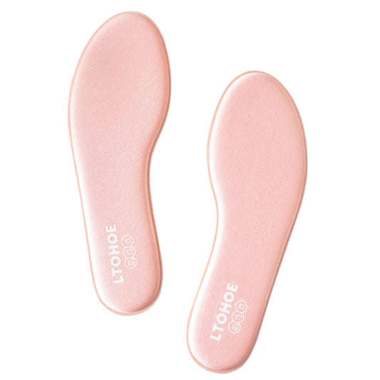 LTOHOE Memory Foam Insoles for Women, Replacement Shoe Inserts for Running Shoes, Hiking Shoes, Sneaker, Cushion Shoe Insoles Shock Absorbing for Foot Pain Relief, Comfort Inner Soles 8mm Pink US 7.5