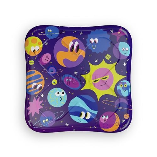Welly Bandages | Adhesive Flexible Fabric Bravery Badges | Assorted Shapes for Minor Cuts, Scrapes, and Wounds | Colorful and Fun First Aid Tin | Planet Pals Patterns - 48 Count - görsel 15