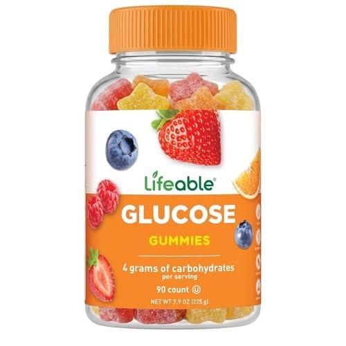 Lifeable Glucose Gummies - Great Tasting Natural Flavor Gummy - Gluten Free GMO-Free Chewable - for Adults and Kids - 90 Gummies - görsel 2