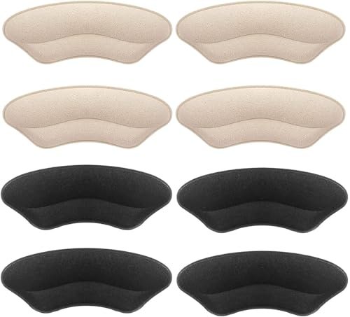 Makryn Premium Heel Pads Inserts Grips Liner for Men Women – Back of Protectors Cushions Prevent Too Big Shoe from Slipping, Blisters, Filler Loose Fit (Multicolor 4 Pairs) - görsel 2