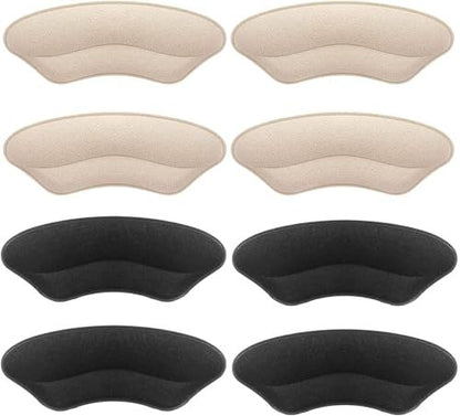 Makryn Premium Heel Pads Inserts Grips Liner for Men Women – Back of Protectors Cushions Prevent Too Big Shoe from Slipping, Blisters, Filler Loose Fit (Multicolor 4 Pairs)