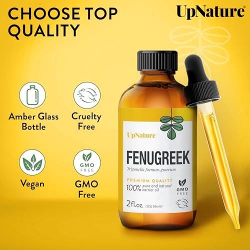 UpNature Fenugreek Oil - 100% Pure Fenugreek Seed Extract Essential Oil, 2oz - görsel 3