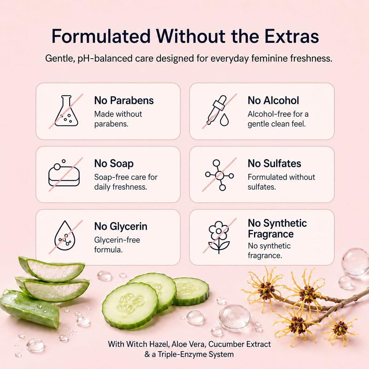 Luvena Feminine Wipes for Women - Witch Hazel Vaginal and Postpartum Wipes, pH Balanced, Resealable Pouch - Refresh and Resist Odor - Dermatologist Tested, Made in USA (25 Count, 1 Pack) - görsel 14