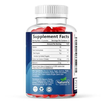 Kids Melatonin Gummies - 2mg Melatonin Per – Other Ingredients: Organic tapioca syrup, cane sugar, pectin, natural – Image 8