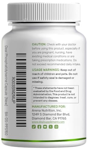 Phosphatidylserine Supplement, 400mg – 240 Capsule Supply: A two-month supply at the recommended serving size, – Image 4