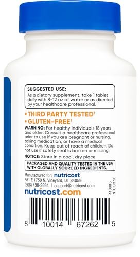 Nutricost Kelp Tablets, 325mcg of Iodine, 240 Tablets - Non-GMO, Gluten Free - görsel 8
