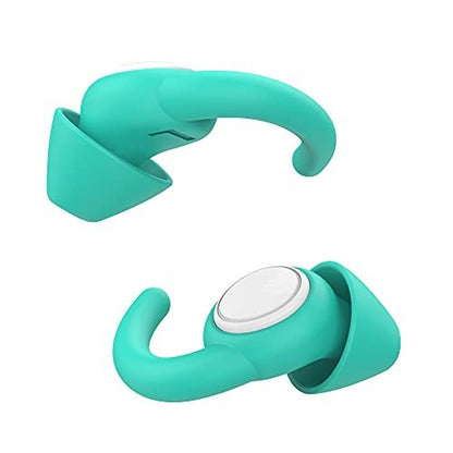 Afflatus Ear Plugs for Sleeping Noise Cancelling, 2 Pairs (S+L) Comfortable Reusable Noise Reduction Ear Plugs, Earplugs for Sleep, Snoring Light Blue