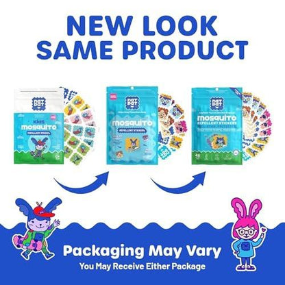 NATPAT Buzz Patch Mosquito Patch Stickers for Kids - Plant Based Ingredients, Non-Toxic - The Original All Natural Citronella Essential Oil Insect Patch, DEET Free, for Toddlers, Kids (48 Pack)