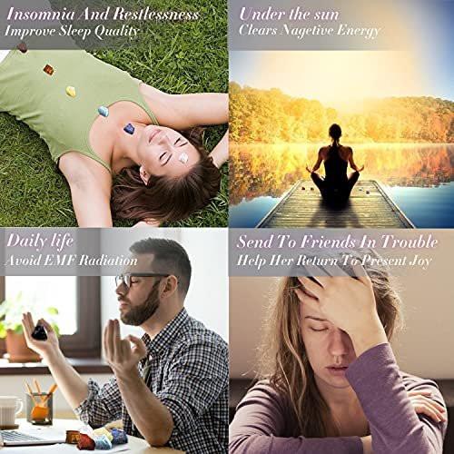 AOOVOO 17Pcs Crystals and Healing Stones, 14Pcs Real Raw Chakra Stones Set, Selenite Charging Plate, Amethyst Necklace, Rose Quartz, Mothers Day Gifts, Gift Box, Guide for Beginners, Collection, Meditation, Yoga - görsel 13