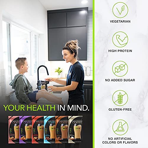 Chike High Protein Iced Coffee Sampler Pack, 20 G Protein, 2 Shots Espresso, 1 G Sugar, Keto Friendly and Gluten Free, 6 Single Serve Packets (packaging may vary) - görsel 4