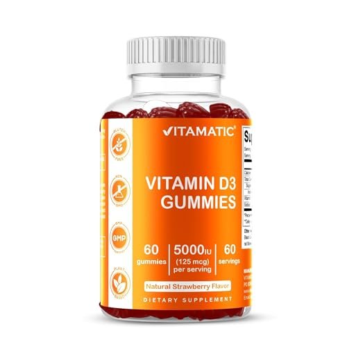 Vitamatic Vitamin D3 Gummies – 5000 IU Per Gummy – 60 Gummies - görsel 9