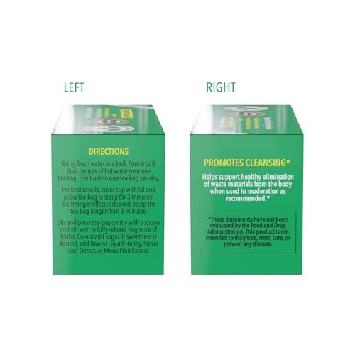 Triple Leaves Brand Nutra-Slim Tea (20 Tea Bags), Extra Strength Dieters’ Tea - görsel 15