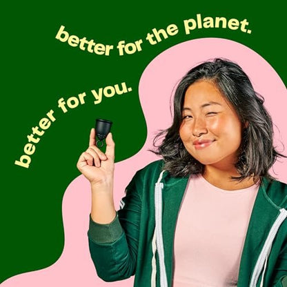 Viv for Your V Small Premium Menstrual Cups, Ring Stem for Easy Removal, Soft Tampon Alternative for Active Lifestyle, Comfortable 12 Hour Wear, Medical-Grade Silicone Reusable Period Cup