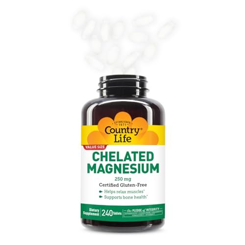 Country Life Chelated Magnesium 250mg, – Magnesium per Serving: 250mg (as magnesium chelate) – Image 7