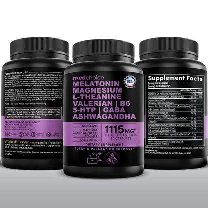 12-in-1 Melatonin Sleep Capsules - Natural – Other Ingredients: Vegetable Cellulose (Capsule), Rice Flour, – Image 12