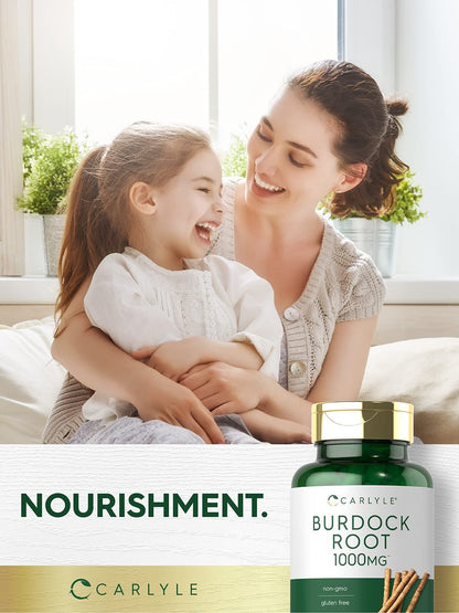 Carlyle Burdock Root | 200 Capsules | Non-GMO and Gluten Free Formula | Traditional Herb Supplement | Arctium Lappa Extract
