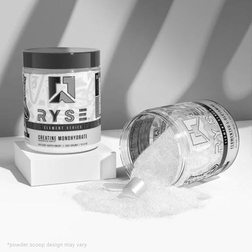 RYSE Creatine Monohydrate Powder - Unflavored - 60 Servings - Supports Lean Muscle Growth, Strength, Power, and Endurance - Reduces Fatigue, Improves Workout Recovery - görsel 14
