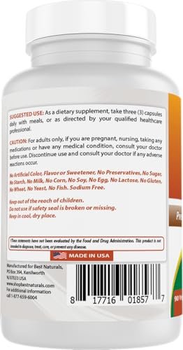 Best Naturals Uric Acid Cleanse Vitamins for Men and Women - 90 Veggie Capsules