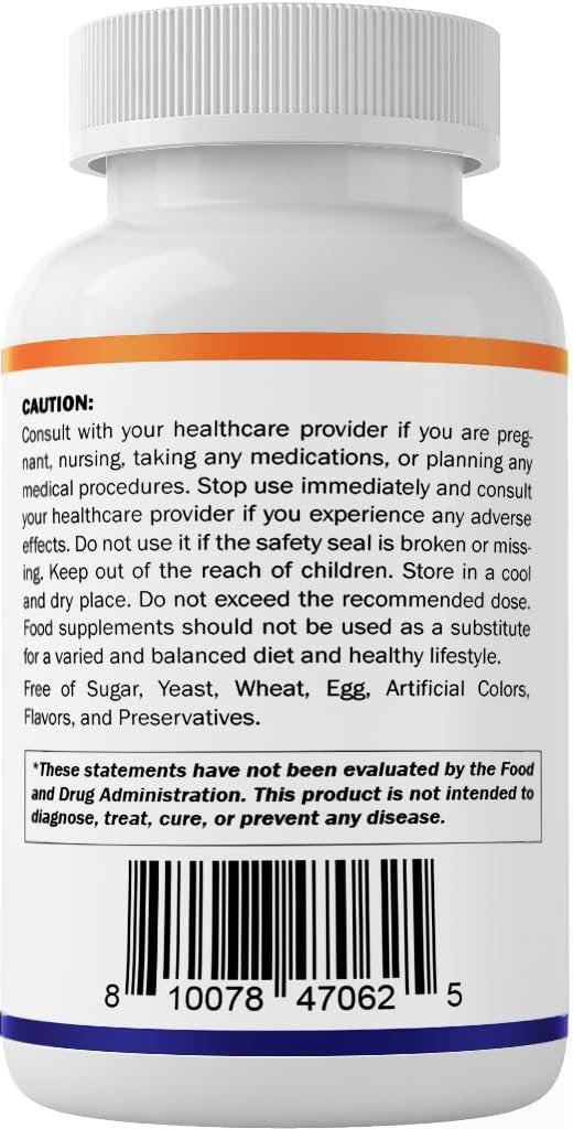 Vitamatic Folic Acid 5mg (5000 mcg) – 120 Vegetarian Tablets per Bottle | Pack of 2 (Total 240 Tablets) Vitamin B9 (Folate) | Supports Heart Health, Brain Function, and Prenatal Wellness - görsel 11