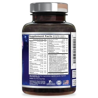 Brain Memory Supplement Pills - 3X Strength Nootropics for Concentration, Clarity & Focus Support - Brain Health Cognitive Vitamins with Bacopa, Phosphatidylserine & DMAE, Brain Booster - 180 Capsules