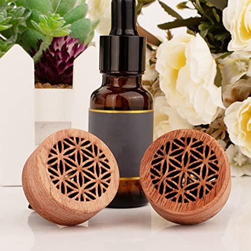 Essential Oil Car Diffuser, 2 PCS Car Aromatherapy Wood Diffuser with Vent Clip - görsel 3