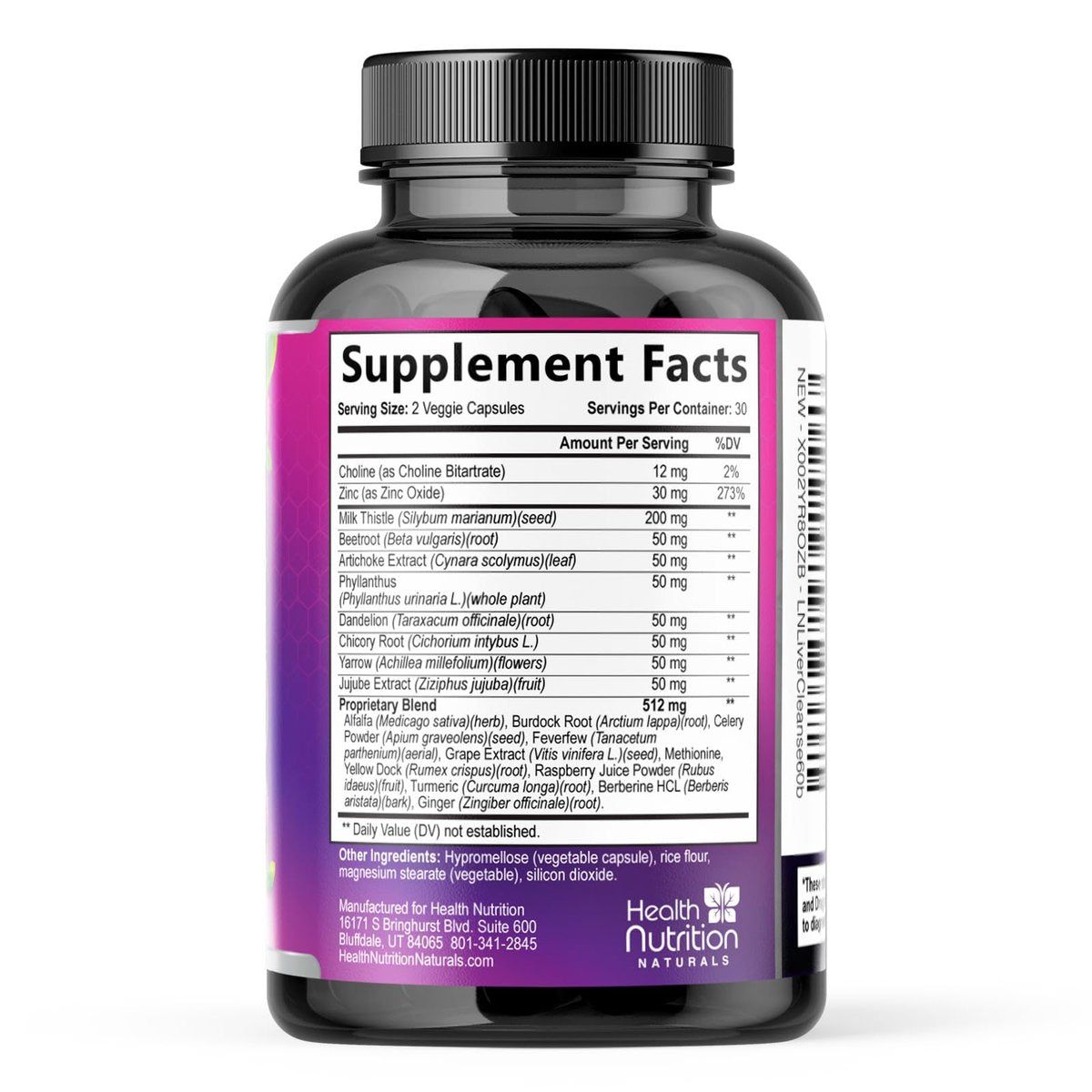 Gentle Liver Cleanse Detox & Repair Formula - Advanced Liver Support Supplement with Silymarin Milk Thistle, Dandelion Root, Artichoke Extract, Turmeric, Choline, & Beetroot - 240 Veggie Capsules - görsel 10