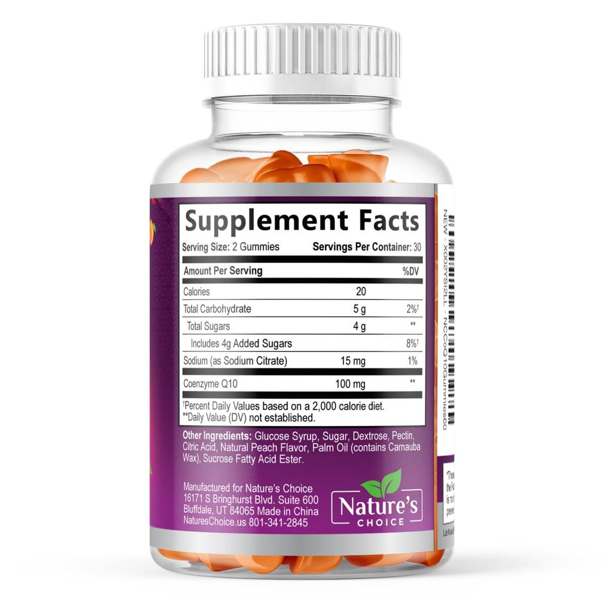 CoQ10 Gummies for Adults - Coenzyme Q10 100mg Per Serving - 3X Strength, High Absorption Antioxidant Supplement for Heart Health Support & Energy Production - Co Q10 (Coq 10) Supplements - 120 Gummies - görsel 5