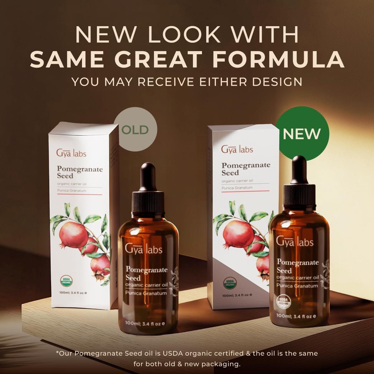 Gya Labs USDA Organic Pomegranate Seed Oil - 3.4 Fl Oz - Carrier Oil for Hair, Skin, Face, Scalp & Body Massage - görsel 13