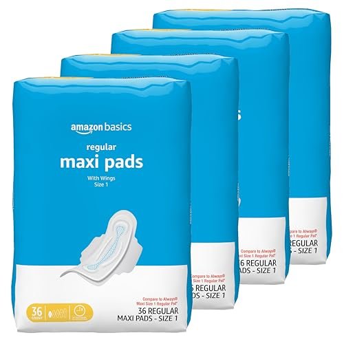 Thick Maxi Pads with Wings for Periods, – Soft Cotton Cover: Made with a cotton-like material that is soft against – Image 2