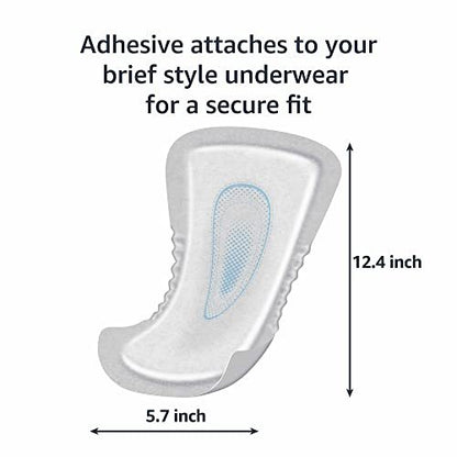 Amazon Basics Men's Incontinence Guards, – Odor Protection: Neutralizes odors to help you stay confident in any – Image 3