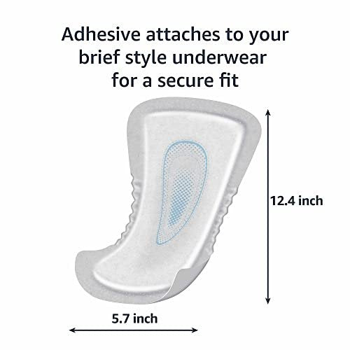 Amazon Basics Men's Incontinence Guards, – One Size Fits Most: Flexible design adapts to different body shapes for – Image 4