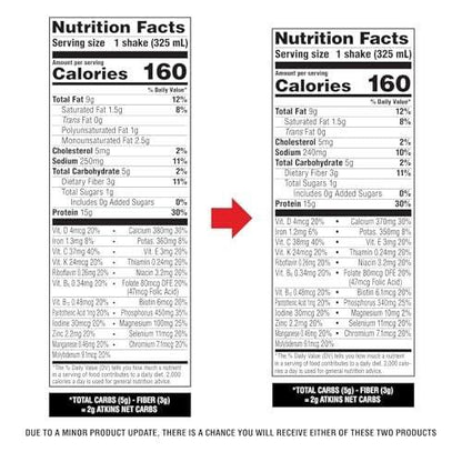 Atkins Strawberry Flavored Protein Shake, High Protein, Low Glycemic, Low Sugar and Low Carb, Keto Friendly, Gluten Free, 12 Count