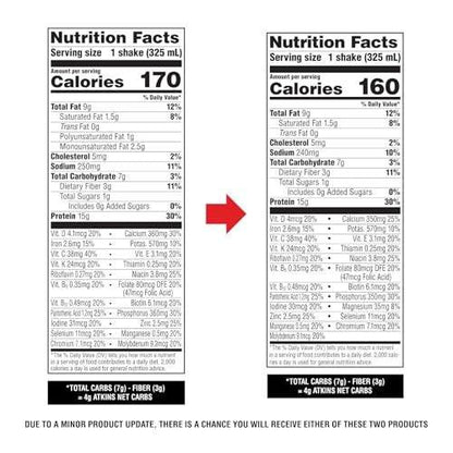 Atkins Mocha Latte Iced Coffee Flavored Protein Shake, High Protein, Low Glycemic, Low Carb and Low Sugar Shakes, Keto-Friendly, 12 Pack