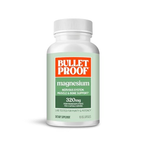Bulletproof Magnesium Capsules, 90 Count – – Nervous System Support: Magnesium is known to help maintain normal – Image 1