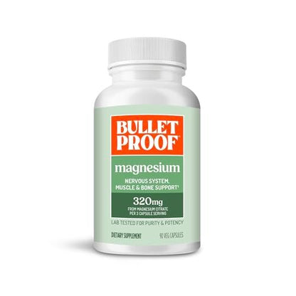 Bulletproof Magnesium Capsules, 90 Count – – Nervous System Support: Magnesium is known to help maintain normal – Image 1