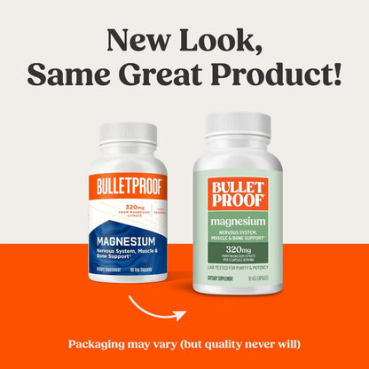Bulletproof Magnesium Capsules, 90 Count – – Nervous System Support: Magnesium is known to help maintain normal – Image 6