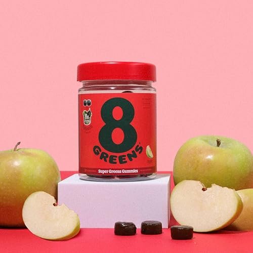 8Greens Supergreens Gummies | Super Greens Powder Superfood Gummy for Metabolism, Immunity & Focus, Digestive Health Enzymes, Organic: Chlorella, Spirulina, Aloe Vera, Apple Flavor, 50 Count - görsel 18