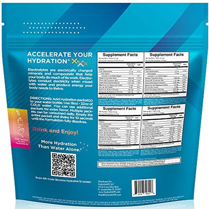 HydroMATE Electrolytes Powder Packets Low – Flavor: Variety Pack (Blue color theme) – Image 9