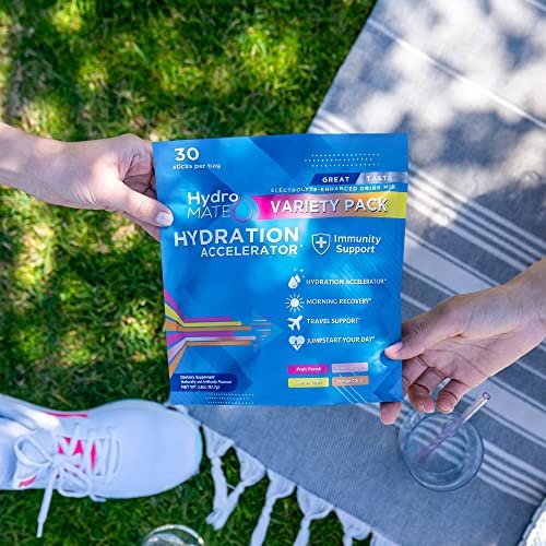 HydroMATE Electrolytes Powder Packets Low – Variety Pack: Enjoy multiple flavors to keep hydration interesting. – Image 5