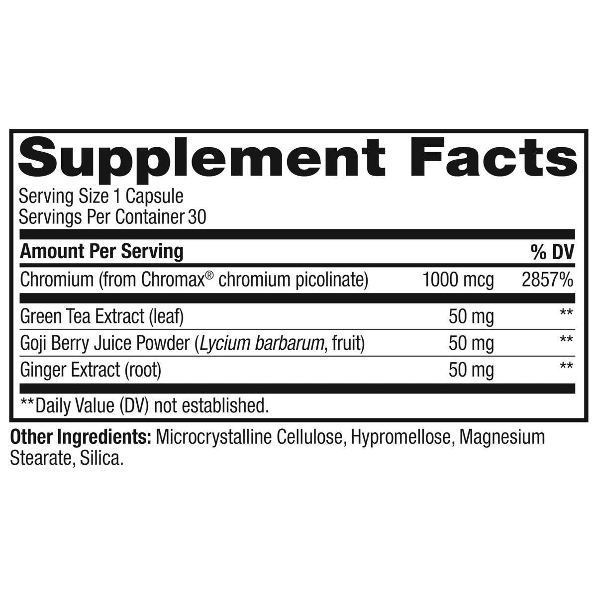 OLLY Combat Cravings, Metabolism & Energy Support Supplement, 1000 mcg Chromium, Green Tea, Goji Berry, Ginger - 30 Count - görsel 11