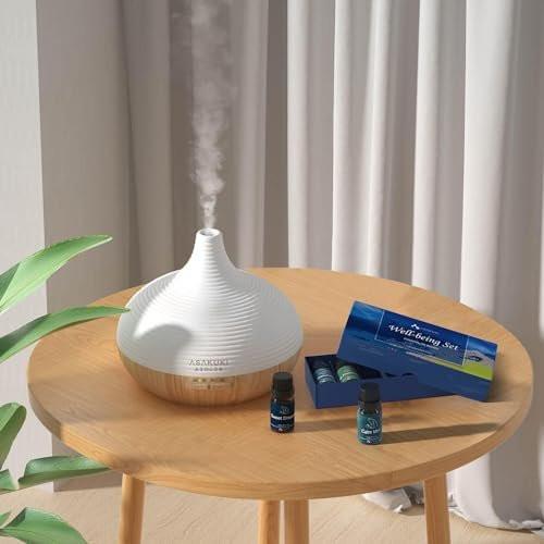 ASAKUKI Essential Oils, Essential Oil for Diffusers for Home, Well-Being Kit Gifts for Mom- Calm Mind, Sweet Dreams, Happy, Relax, Air Freshening, Immunity for Aromatherapy, Humidifiers, 6x10ml - görsel 9