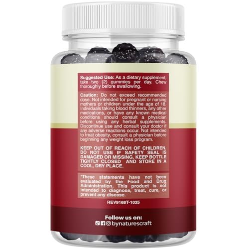 Natural Cranberry Gummies for Women and Men - Extra Strength Delicious Antioxidant Cranberry Chews for Urinary Tract Health - Kidney & Bladder Support with Immune Health - Vegan & Gluten Free - 60 Ct - görsel 10