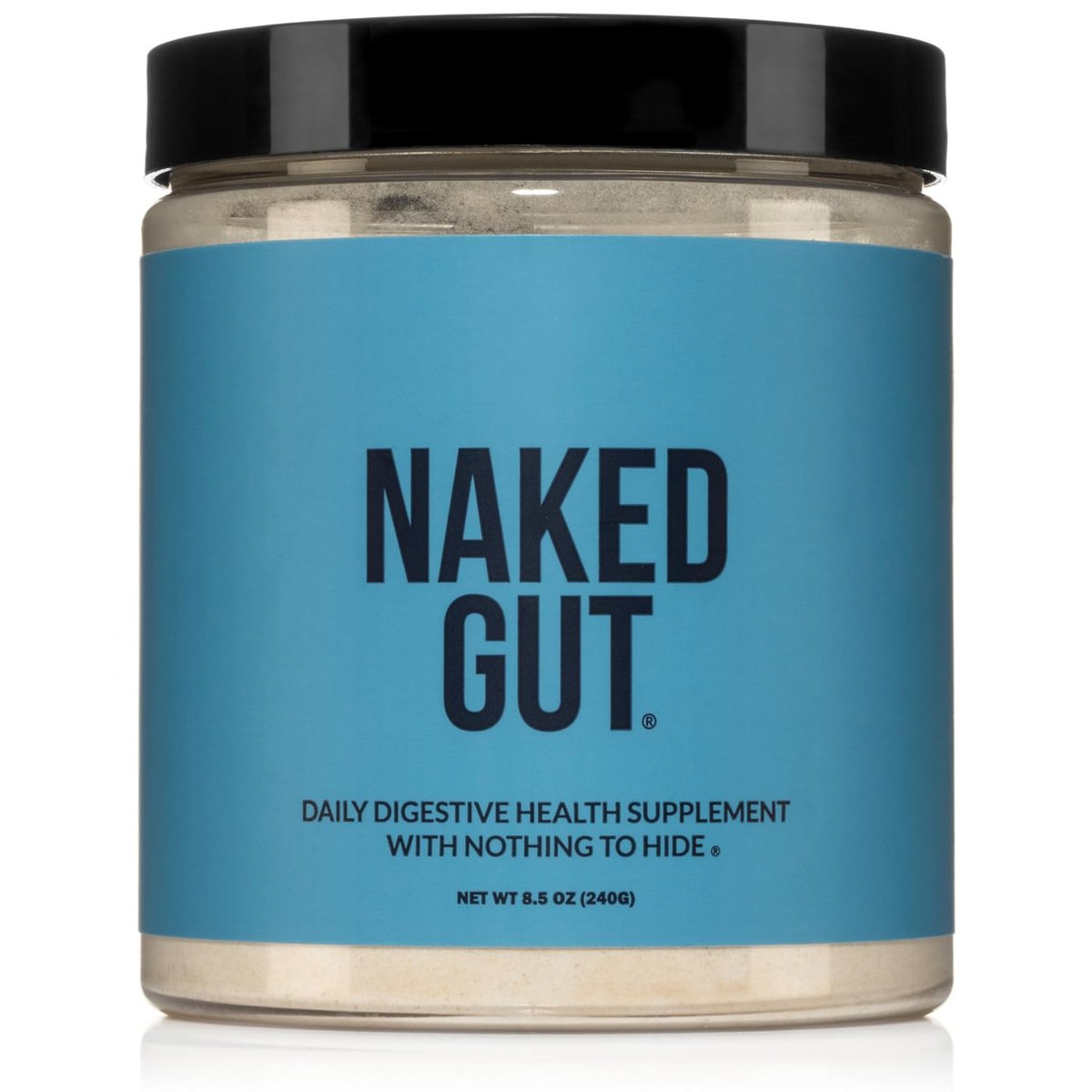 NAKED Gut - Daily Gut Health Supplement - Natural Gut Health Powder for Gut Cleanse, Digestive Support, GMO-Free, Soy-Free, Gluten-Free, Vegan and Hypoallergenic, 40 Servings - görsel 1